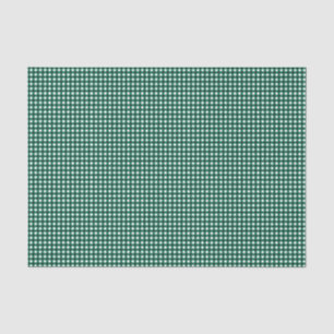 Papel De Seda Livro Verde de Moldagem de Tecidos Gingham-Jade