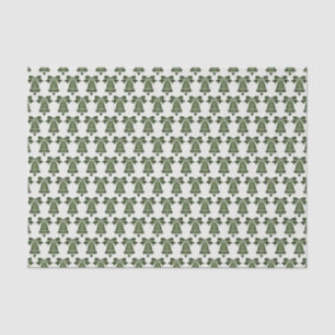 Papel De Seda Livro Verde de Natal Cintos