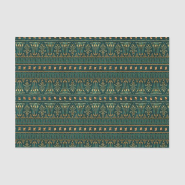 Papel De Seda Livro Verde Escarlate Egípcio | Único (Frente )