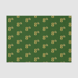Papel De Seda Livro Verde, Faux Dourado 8º (Oitavo)