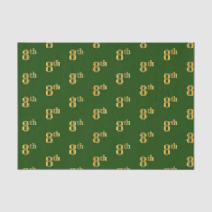 Papel De Seda Livro Verde, Faux Dourado 8º (Oitavo)