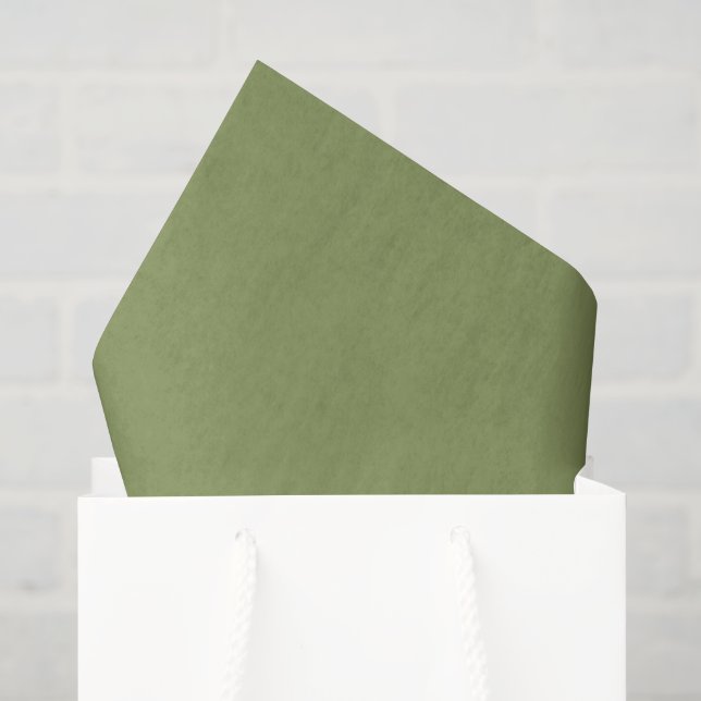 Papel De Seda Livro Verde sobre os tecidos de Moss (Sacola de presentes)