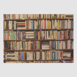 Papel De Seda Livros em um padrão de biblioteca
