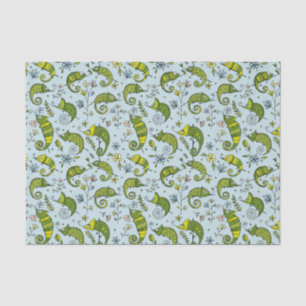 Papel De Seda Lizard, Lizard, Rótulo de Camaleão Bonito