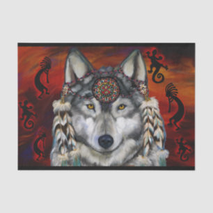 PAPEL DE SEDA LOBO CINZENTO