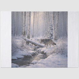 Papel De Seda Lobo da Floresta