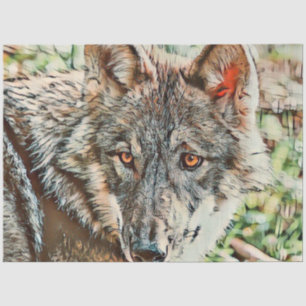 Papel De Seda lobo de toons
