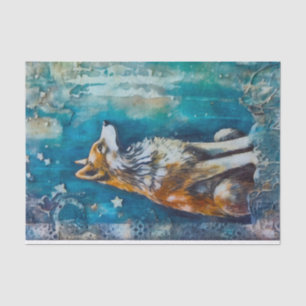 Papel De Seda Lobo Diário Lixo