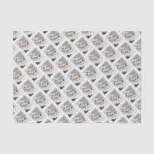 Papel De Seda Lobos na Pintura da Neve - Arte Original da Vida S