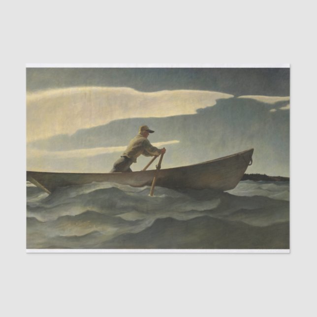 Papel De Seda Lobsterman, The Doryman, por N. C. Wyeth (Frente )