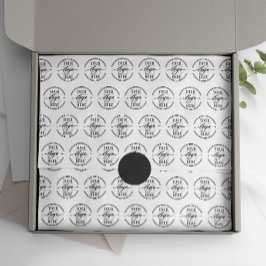 Papel De Seda Logotipo da empresa personalizada moderna