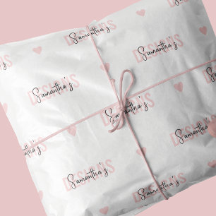 Papel De Seda Logotipo da marca da empresa Padrão feminino cor-d