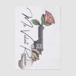 Papel De Seda Logotipo da Marca da Revolução Velvet 2025