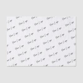 Papel De Seda Logotipo de assinatura Modelo de negócios