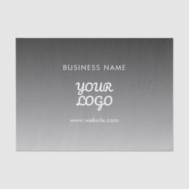 Papel De Seda Logotipo e texto do Promocional moderno | Cor edit