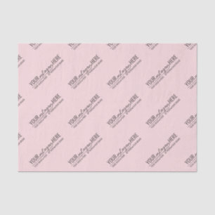 Papel De Seda Logotipo Empresarial Rosa Blush Chic Branding