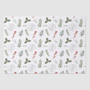 Papel De Seda Logotipo Natal Férias Promocional para pequenas em