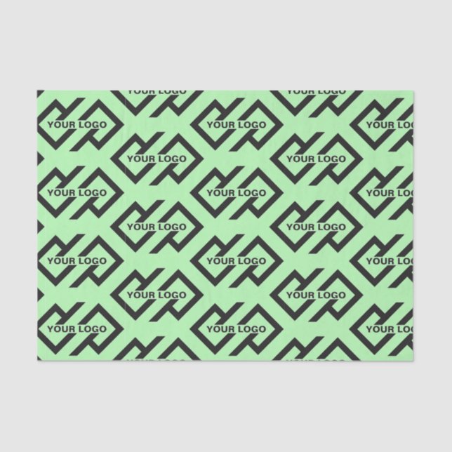 Papel De Seda Logotipo Personalizado Documento de teste de empac (Frente )