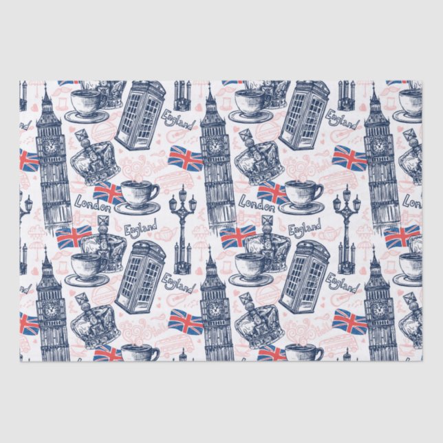 Papel De Seda Londres (Frente )
