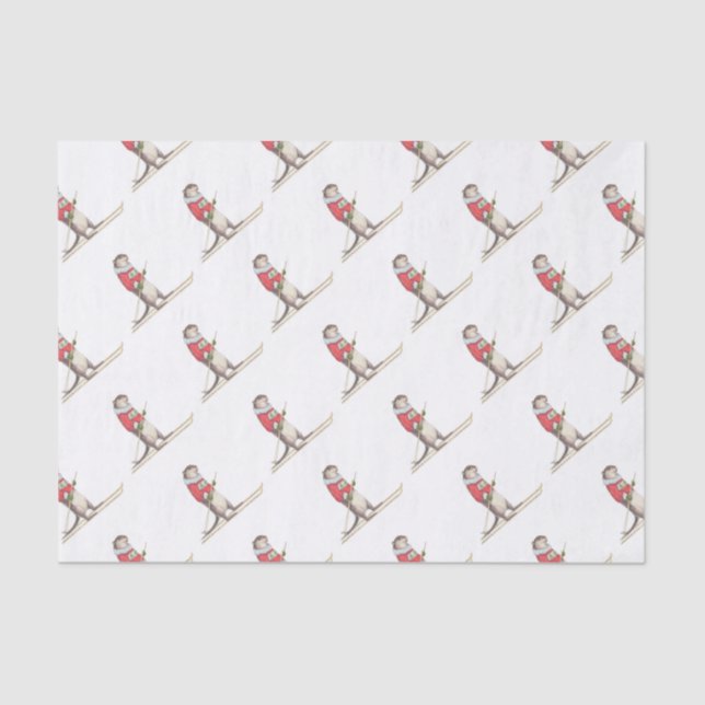 Papel De Seda Lontra do esqui (Frente )