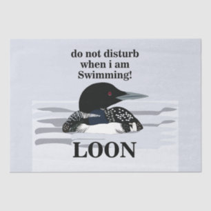 Papel De Seda Loon Common Loon Bird Lake Funny