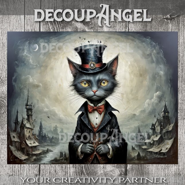 Papel De Seda Lorde Whiskers de Darkshire - Decoupage - (Criador carregado)