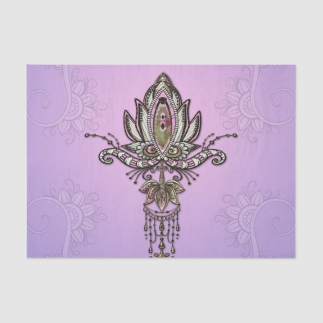 Papel De Seda Lotus maravilhoso (Frente )