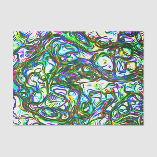 Papel De Seda Louco de cor clara (Frente )