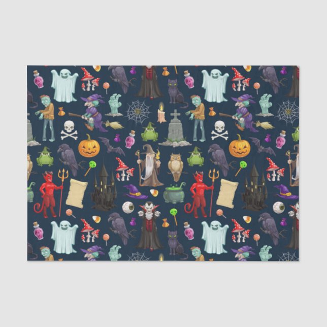 Papel De Seda Loucura de Halloween (Frente )