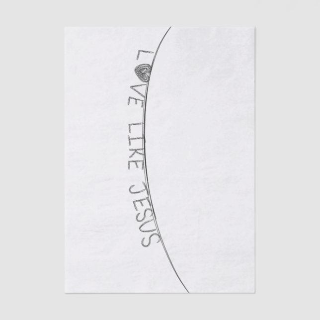 Papel De Seda Love Like Jesus (Frente )