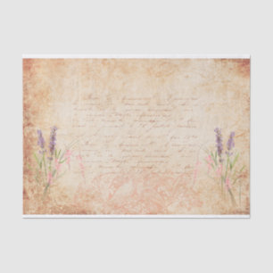 Papel De Seda Lovebirds & flores