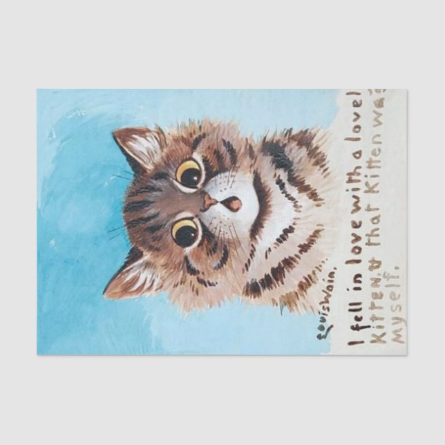 Papel De Seda Lovely Kitten, Louis Wain (Frente )
