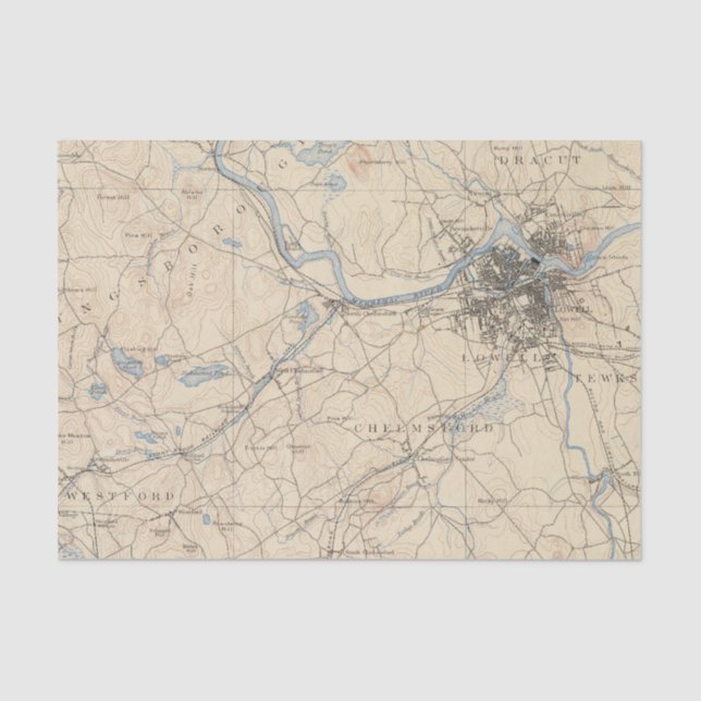 Papel De Seda Lowell, Massachusetts (Frente )