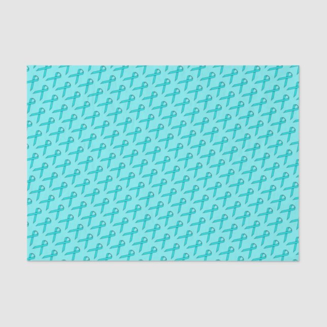 Papel De Seda Lt Blue/Teal Standard Ribbon por Kenneth Yoncich (Frente )