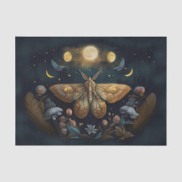 Papel De Seda Lua Agitada de Michelle, Mariposa Dourada
