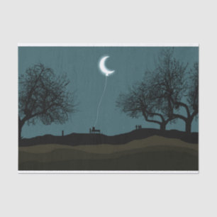 Papel De Seda Lua Balão