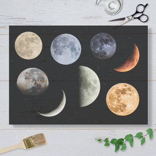 Papel De Seda Lua e Estrelas
