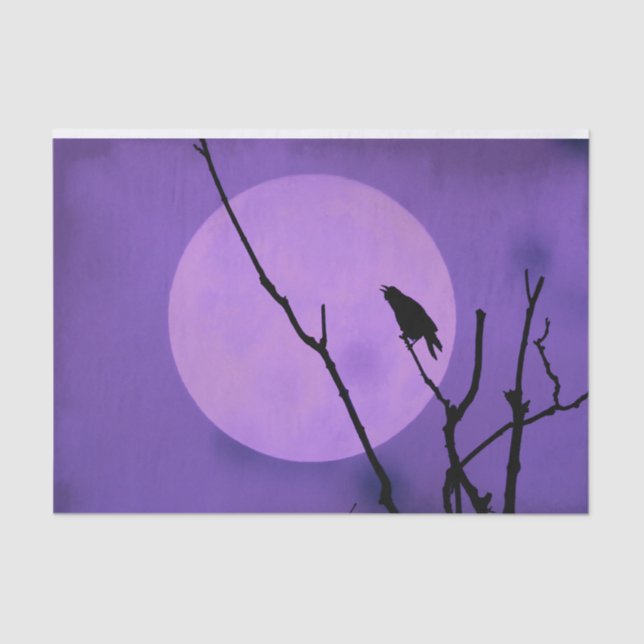 Papel De Seda Lua Lavanda Roxa (Frente )