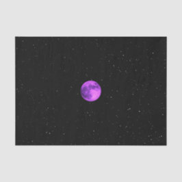 Papel De Seda Lua Roxa - Estrelas Espaciais-