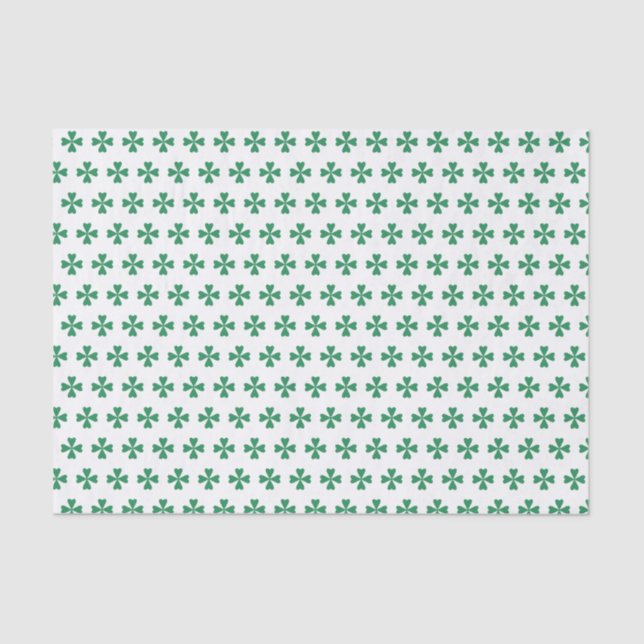 Papel De Seda Lucky Green - Quatro Folhas (Frente )