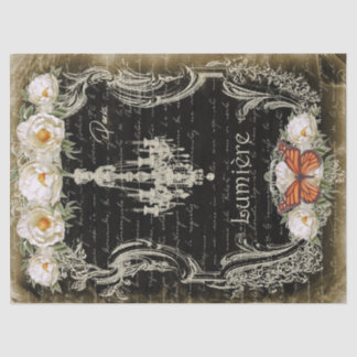 Papel De Seda Lumière et Pivoines Chandelier & Peonies Decoupage