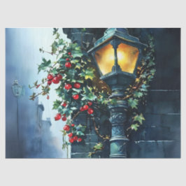 Papel De Seda Luminária de Rua de Natal Charmosa Arte de Decoupa