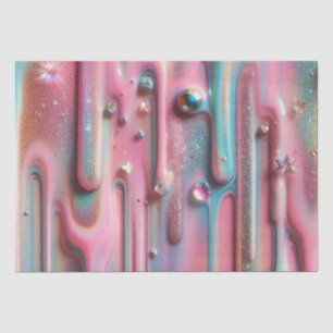 Papel De Seda Luscious Drip Holográfico Perolado