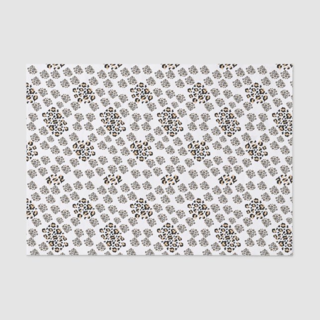 Papel De Seda Luxe modern animalprint be brave girl (Frente )