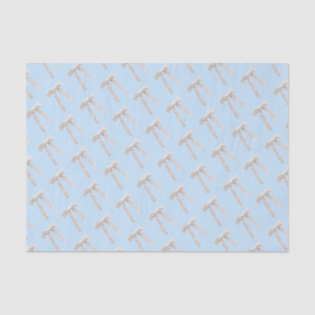 Papel De Seda Luxo de Laço Branco (Frente )