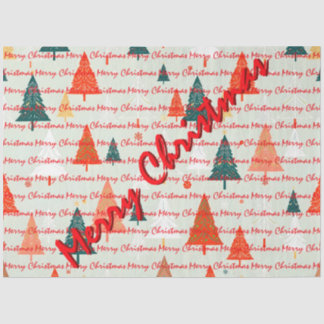 Papel De Seda Luxo de Natal Árvores de Natal Festivas