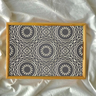 Papel De Seda Luxo Elegante Chic Falso Ouro E Arabesco Preto