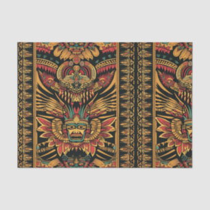 Papel De Seda Luxurioso Beige "Aztec Dream" Molhando Pape