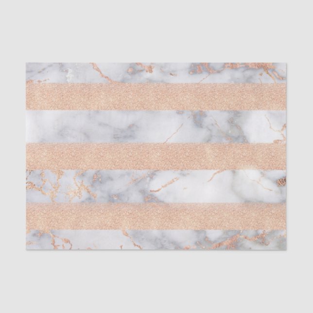 Papel De Seda Luxury Brilhante Glitter Strips Ombre Marble (Frente )