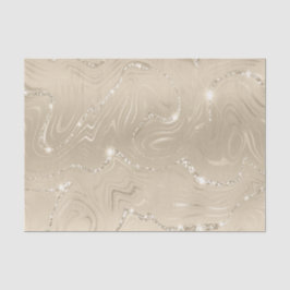Papel De Seda Luxury Champagne Fundo Beige Glitter